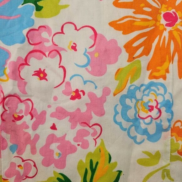 Ralph Lauren Little Girl Floral Sleeveless Cotton Top Sz 4 Pearl Btns Multi NWT - Picture 4 of 10